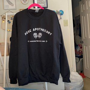 Black "Rose Apothecary" Unisex Sweater - Large